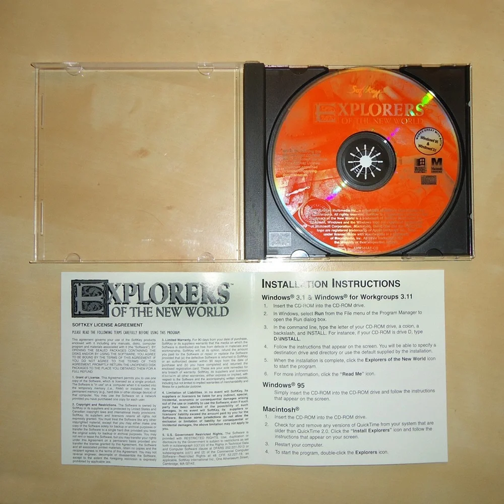 SoftKey Explorers of the New World Software